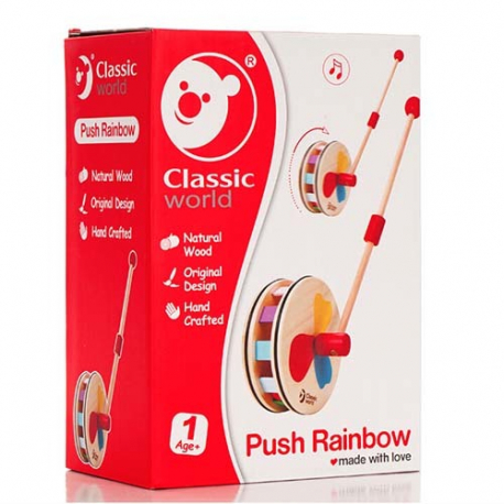 Τρεχαλίτσα τροχός Classic world™ Push Rainbow