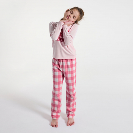 Okaidi Πιτζάμα 2 τεμαχίων, καρδιές, ροζ για κορίτσια