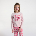 Okaidi Πιτζάμα 2 τεμαχίων, καρδιές, ροζ για κορίτσια
