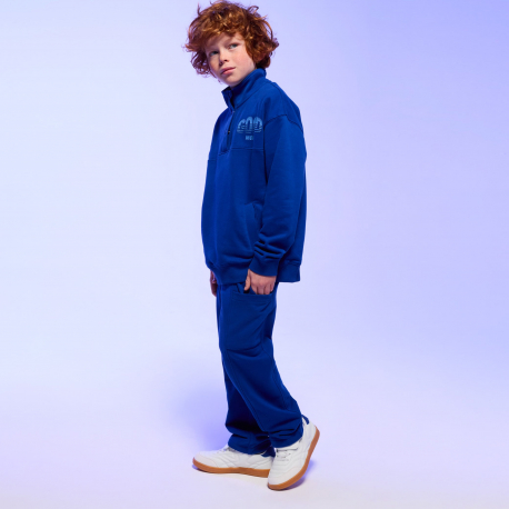 Okaidi Sweat col montant bleu garcon