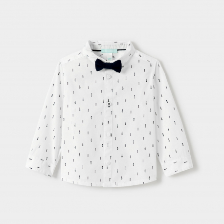 Obaibi Chemise blanche bebe garcon