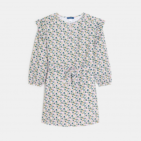 Okaidi Φόρεμα με ζώνη και τυπωμένα σχέδια εμπριμέ για κορίτσια