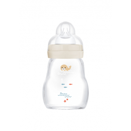 Μπιμπερό MAM γυάλινο Feel Good 170 ml (1τμχ)