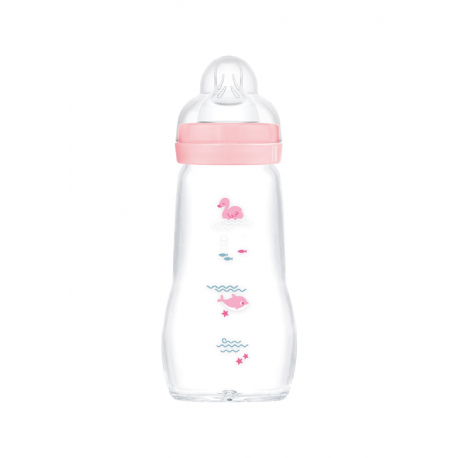 Μπιμπερό MAM γυάλινο Feel Good 260 ml (1τμχ)