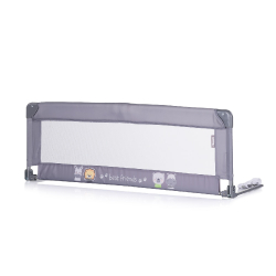 Προστατευτική μπάρα κρεβατιού Chipolino Friends Grey 140 cm