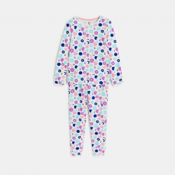 Okaidi Πιτζάμα 2 τεμαχίων από χνουδωτό ύφασμα φλοράλ, ροζ για κορίτσια