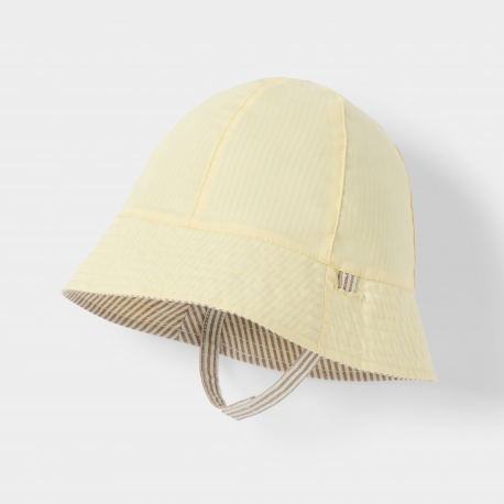 Obaibi Chapeau de soleil reversible beige bebe garcon