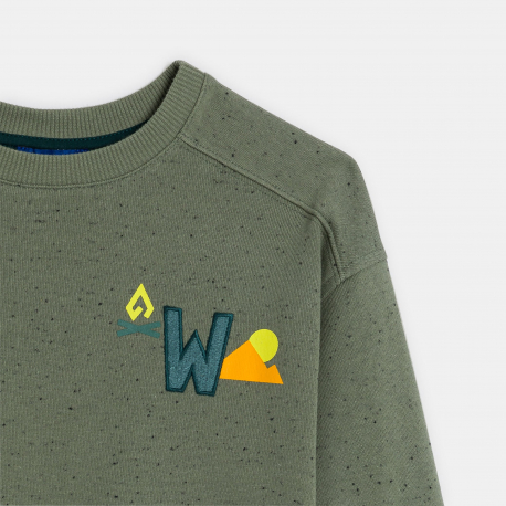 Okaidi Φούτερ με στικτή όψη εκρού για αγόρια