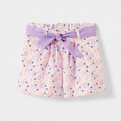 Obaibi Short imprime fleurs bebe fille