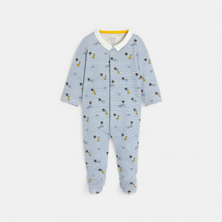 Obaibi Φορμάκι ύπνου interlock ριγέ, ζωάκια, για μωρά αγοράκια