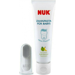 NUK® σετ στοματικής υγιεινής με οδοντόκρεμα και δακτυλική οδοντόβουρτσα