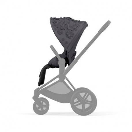 Σετ υφάσματα καροτσιού Cybex Platinum Priam Seat Pack Simply Flowers Grey