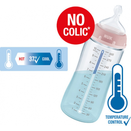 Μπιμπερό Nuk® First Choice+ με δείκτη ελέγχου θερμοκρασίας Mickey 300ml (1 τμχ)