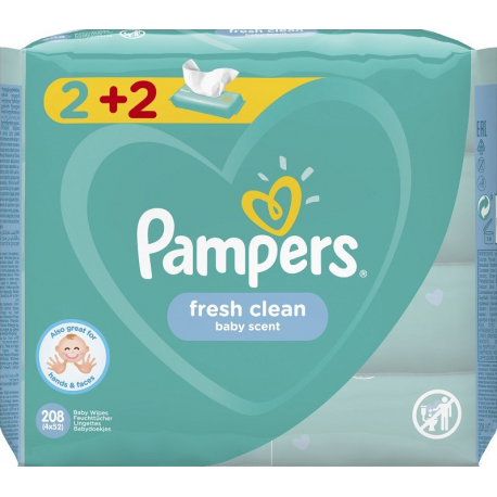 Μωρομάντηλα Pampers® Sensitive 2+2 Δώρο πακέτα των 52 τεμαχίων