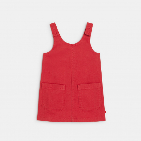 Obaibi Φόρεμα σαλοπέτα από τζιν κόκκινο για μωρά κοριτσάκια