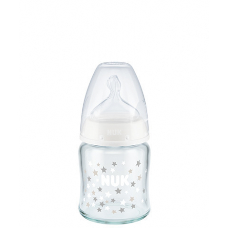 NUK® μπιμπερό First Choice+ με δείκτη ελέγχου θερμοκρασίας 120 ml 0-6M