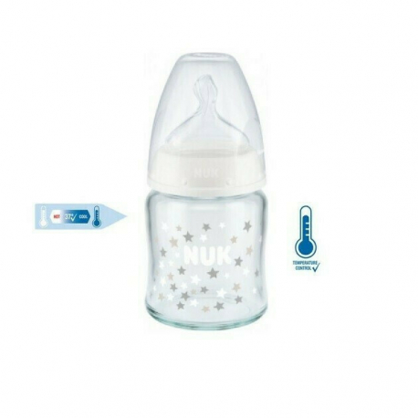 NUK® μπιμπερό First Choice+ με δείκτη ελέγχου θερμοκρασίας 120 ml 0-6M