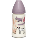 Suavinex μπιμπερό Dog Pink με θηλή Round ρυθμιζόμενης ροής 270ml (1τμχ)