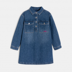 Okaidi Robe denim bleu Fille