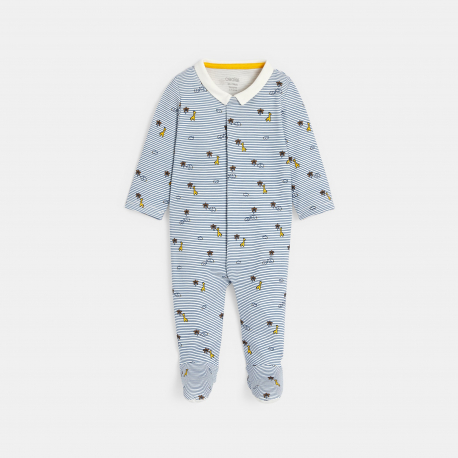 Obaibi Φορμάκι ύπνου interlock ριγέ, ζωάκια, για μωρά αγοράκια