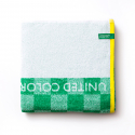Πετσέτα θαλάσσης Benetton kids Green Squares 70x140 cm
