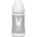 Suavinex μπιμπερό Hygge Grey Whiskers με θηλή Round 270ml (1τμχ)