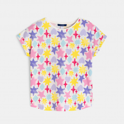 Okaidi T-shirt etoiles multicolore fille