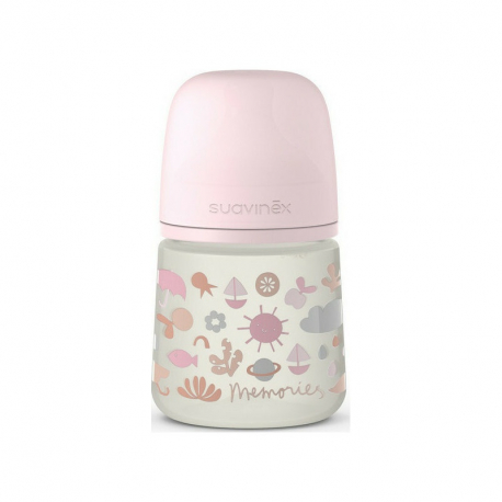 Suavinex μπιμπερό Memories Pink με θηλή Physiological SX Pro S 150ml 0-3m (1τμχ)