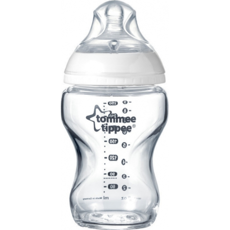 Μπιμπερό Tommee Tippee Closer to nature αργής ροής 250ml 0m+ (1τμχ)