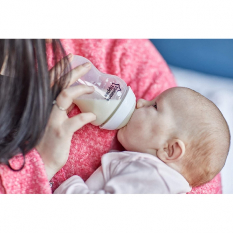 Μπιμπερό Tommee Tippee Closer to nature αργής ροής 260 ml 0M+, σετ των 2