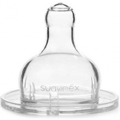 Suavinex μπιμπερό Hygge Pink Whiskers με θηλή Round παχύρευστων τροφών (1τμχ)