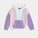 Okaidi Sweat zippe a capuche multicolore fille