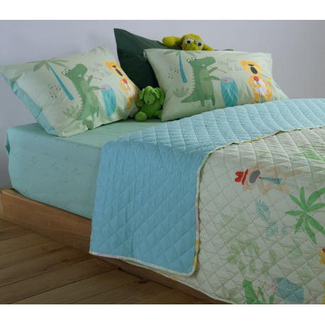 Κουβερλί μονό microfiber Nef-Nef Homeware Jungle Music 180x240 cm