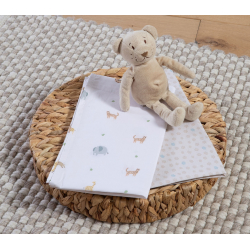 Σεντόνια λίκνου 2τμχ Nef-Nef Homeware Jungle In Motion