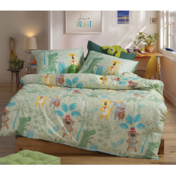 Σεντόνια μονά 3τμχ Nef-Nef Homeware Jungle Music