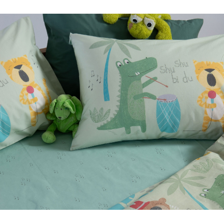 Σεντόνια μονά 3τμχ Nef-Nef Homeware Jungle Music