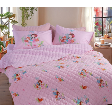 Κουβερλί μονό microfiber Nef-Nef Homeware Welcome To India 180x240 cm