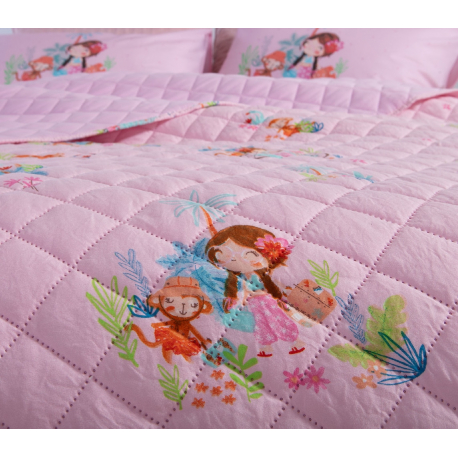 Κουβερλί μονό microfiber Nef-Nef Homeware Welcome To India 180x240 cm