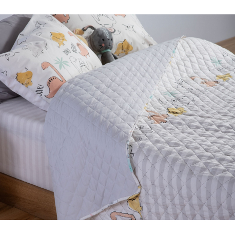 Κουβερλί μονό microfiber Nef-Nef Homeware Dinosaur Art 180x240 cm