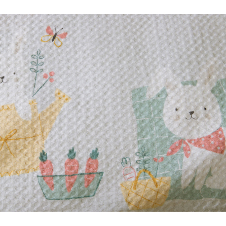 Κουβέρτα πικέ κούνιας Nef-Nef Homeware Pic Nic Together 110x150 cm