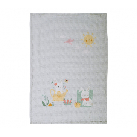 Κουβέρτα πικέ κούνιας Nef-Nef Homeware Pic Nic Together 110x150 cm