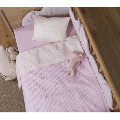 Κουβέρτα πικέ κούνιας Nef-Nef Homeware Cute &amp; Sweet 110x150 cm