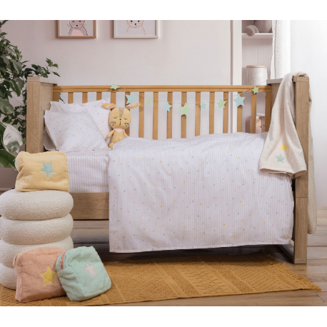 Σεντόνια κούνιας 3τμχ Nef-Nef Homeware Happy