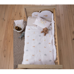 Κουβέρτα πικέ αγκαλιάς Nef-Nef Homeware Jungle In Motion 80x110 cm