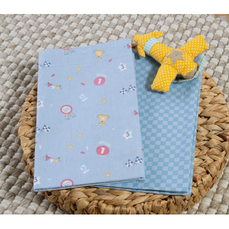 Σεντόνια λίκνου 2τμχ Nef-Nef Homeware Super Boy