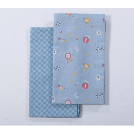 Σεντόνια λίκνου 2τμχ Nef-Nef Homeware Super Boy