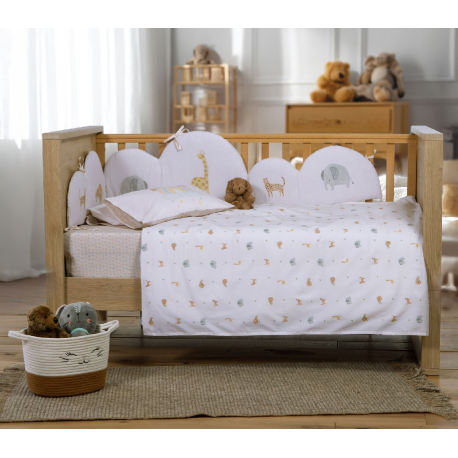 Σεντόνια κούνιας 3τμχ Nef-Nef Homeware Jungle In Motion