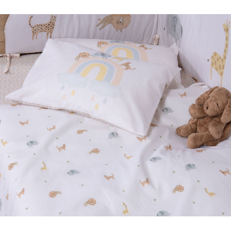 Σεντόνια κούνιας 3τμχ Nef-Nef Homeware Jungle In Motion