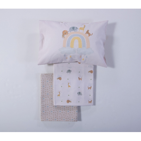 Σεντόνια κούνιας 3τμχ Nef-Nef Homeware Jungle In Motion