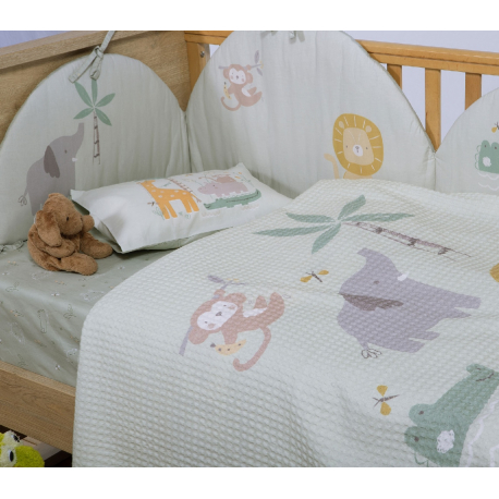 Κουβέρτα πικέ κούνιας Nef-Nef Homeware Savana 110x150 cm